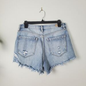 BLANKNYC The Barrow High-Rise Distressed Shorts Button Fly Women's Size 29 Y2k